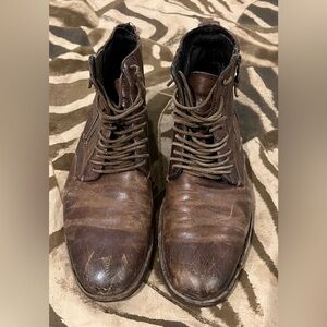 John Varvatos Men's Brown Leather Shoes